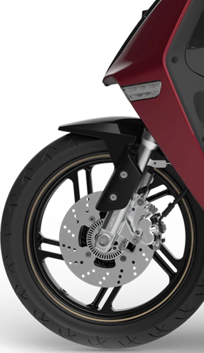 Theon S Hệ thống phanh ABS 2 kênh Continental.